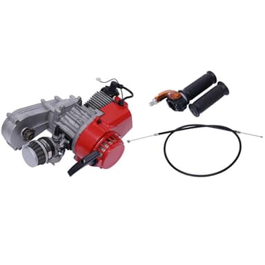 Moteur de Pocket Bike 49 cm³, moteur 2 temps, alésage 44 mm, moteur Pocket Quad L7TC, bougies d'allumage taille mini moteur à essence, moteur à essence avec poignées et câble papillon, moteurs de