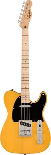 Squier by Fender Sonic Telecaster, Guitare Electrique, Touche en Laurier, Plaque de Protection Noire, Rouge Torino, Incluant des Cours Virtuels Gratuits sur Fender Play