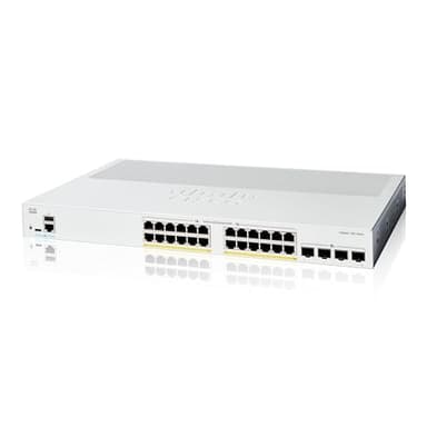 Cisco Commutateur Intelligent Cisco Catalyst 1200-24P-4X, 24 Ports GE, PoE, Ports SFP+ 4x10GE, Garantie limitée à Vie (C1200-24P-4X)