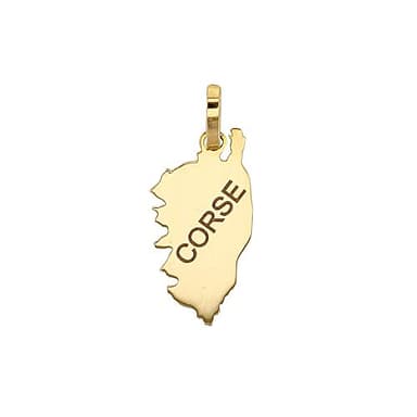 Jouailla - Pendentif Corse en Or 375/1000 avec inscription (396203)