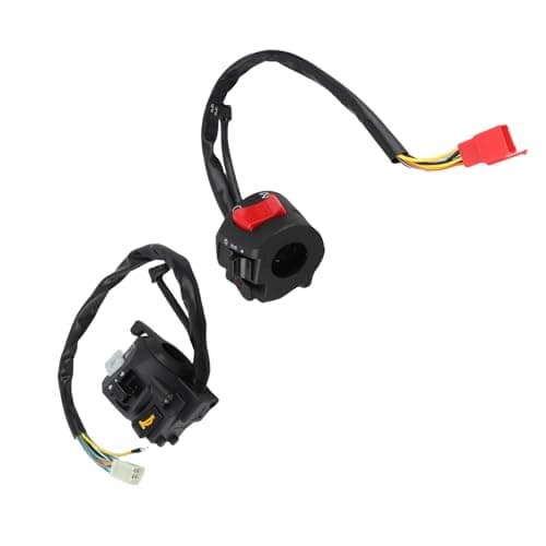 Interrupteur de clignotant 2 pièces interrupteur de commande de moto universel klaxon interrupteur de démarrage électrique 7/8 `` interrupteur de guidon interrupteurs de Scooter côté gauche et côté d