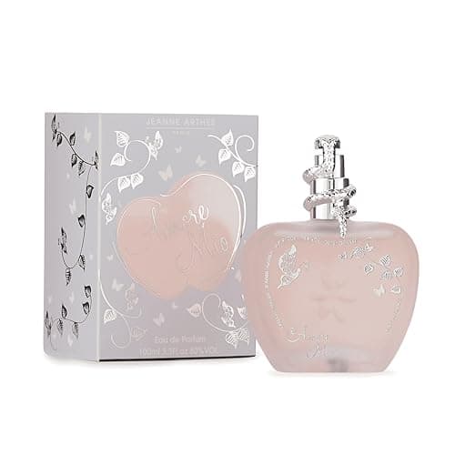 JEANNE ARTHES - Eau de Parfum Femme Amore Mio - Floral & frais - Fève de Tonka, Musc Blanc - Fabriqué en France À Grasse- Cadeau femme - Flacon Vaporisateur 100 ml