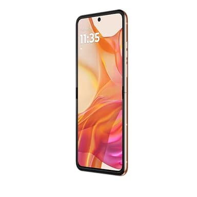 motorola RAZR 50 Ultra 5G | 2024 | Version Internationale (UK/EU) | XT2451-3 | 512 Go + 12 Go Double SIM RAM (Nano, eSIM) Débloqué Android 14 Flip Smartphone (Peach Fuzz)
