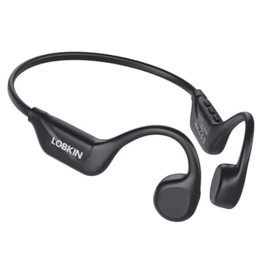 LOBKIN Casque Conduction Osseuse Bluetooth 5.4, Open Ear Casque Étanche IPX5 Écouteurs Sport sans Fil pour Fitness Cyclisme Course à Pied, 10 Heures d'Autonomie (Noir)