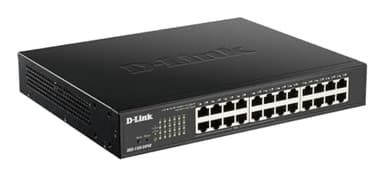 D-Link DGS-1100-24PV2/E Switch administrable Gigabit PoE 24 Ports avec 12 Ports PoE, Budget PoE de 100W, 802.3af/at, VLAN, fonctionnalités de Couche 2, QoS, 802.3az EEE - Cordon d'alimentation UE