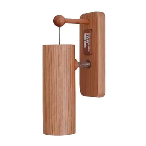 Cloche de commerçant en bois pour ouverture de porte 432 Hz - Carillon éolien pour réfrigérateur, chambre, porche, jardin, cour, restaurant, maison, cadeau de pendaison de crémaillère (Bm 7)
