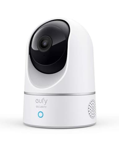 eufy Security Indoor Cam 2K Pan & Tilt Camera Surveillance WiFi, caméra intérieure, Détection des Humains et Animaux par l'IA, Assistants Vocaux, Carte microSD Requise(reconditionné)