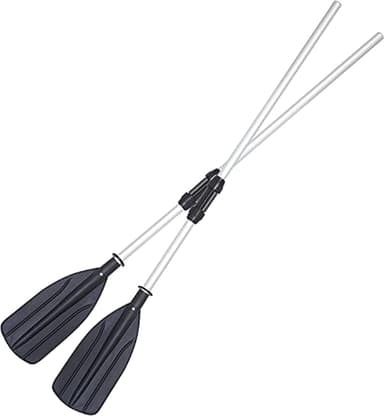 Ejoyous 2PCS Pagaie de Kayak en Aluminium Pagaie Double Kayak Rames modulables transformables en pagaie avec pales réglables pour canoë Kayak canoë Bateau à rames Kayak Paddle 126cm