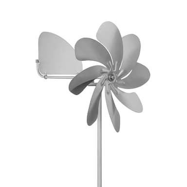 SKARAT Speedy28 Plus A1005 Moulin à vent en acier inoxydable (diamètre du rotor 28 cm) à roulement à billes avec girouette (rotatif à 360 °) Fabriqué en Allemagne