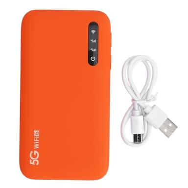 Hotspot Mobile 5G avec WiFi6 Double Bande, Prend en Charge 16 Appareils, Hotspot WiFi Portable 5G avec Emplacement pour Carte SIM pour Les, classé IP67