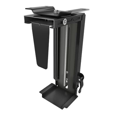 PUTORSEN Support PC sous Bureau, Support réglable pour boîtier d'ordinateur avec Rotation à 360 degrés et poignée Facile à verrouiller, capacité de Charge jusqu'à 10 kg