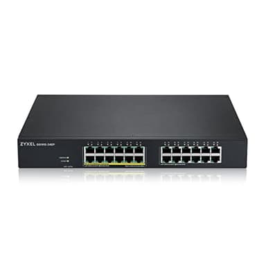 Zyxel Commutateur 24-Port GbE | PoE Switch 130 Watt 802.3at | Montage en Rack | Smart Hybrid Mode Standalone ou Nebula Cloud [GS1915-24EP]