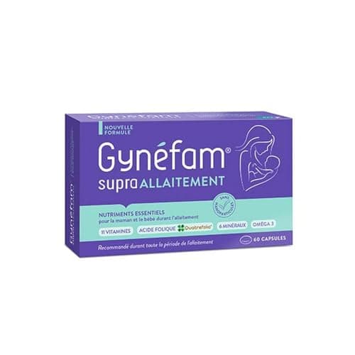 Effik Gynefam Supra Allaitement 60 Capsules - Complément Alimentaire Femmes Allaitantes - Énergie et Vitalité - Allaitement Maternel Optimal - Développement Bébé