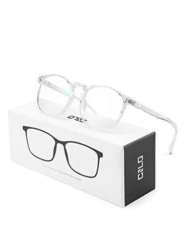 CNLO Lunettes à filtre à lumière bleue pour ordinateur - Réduisent la fatigue oculaire - Monture légère - Homme/Femme