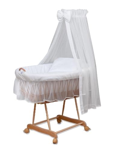 WALDIN Landau/Berceau Complet,24 modèles Disponibles,Cadre/Roues Non traitée, Couleur du Tissu Blanc