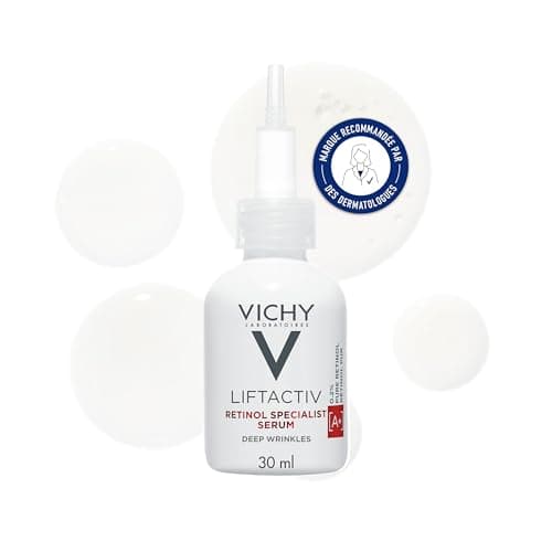 Vichy, Liftactiv, Sérum Correcteur Anti-Rides Profondes, Comble & Repulpe, Enrichi en Rétinol & Probiotiques, Pour Tous Types de Peau, 30 ml