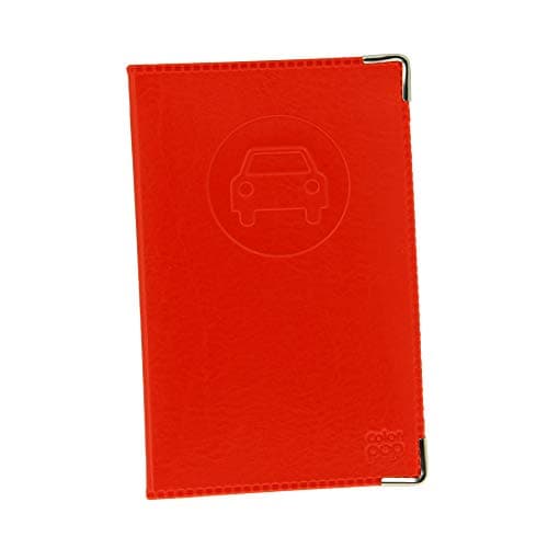 COLORPOP 550063 Porte-Papiers Véhicule - Nouveau Permis - Coloris Rouge