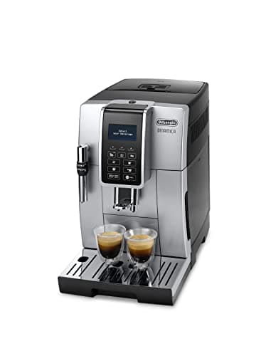 De'Longhi Dinamica Machine a Café Grain ECAM350.35 SB, Machine Expresso et Cappucino, 2L, Argent et Noir
