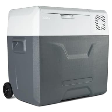 MEDION Glacière mobile avec compresseur (électrique, 47 litres de capacité, 60 watts, -20°C à 20°C, affichage LED, USB, adaptateur 230V 12V 24V pour voiture, camion, camping-car, caravane MD13112)