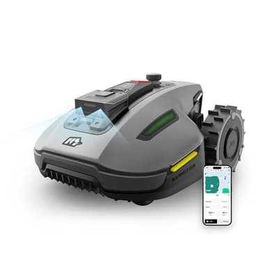 MAMMOTION YUKA Mini 700 Robot Tondeuse sans Fil Périphérique, NetRTK+Vision, Aucune Antenne RTK Requise, Recommandé 700 m², Pente à 50%, Cartographie Automatique, avec Module 4G