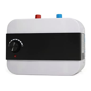 1500W Chauffe-eau électrique 8L Chauffe-eau Instantané Chaudière de Table Supérieure, Montage Inférieur, Blanc