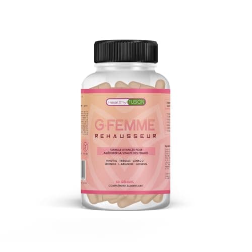 Healthy FUSION G-Femme | Stimulant Naturel pour Femmes | Soutient la Vitalité, l'Énergie et l'Endurance | Favorise le Bien-être Général | 60 Gélules