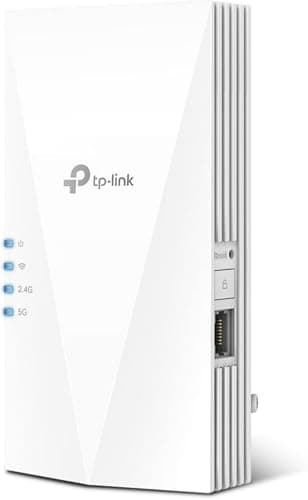TP-Link Répéteur WiFi 6 RE700X, Amplificateur WiFi AX3000 Mbps, Port Ethernet Gigabit, Couvre jusqu'à 150 m², Repeteur WiFi Puissant, compatible avec les box internet, profitez sans changer votre Box