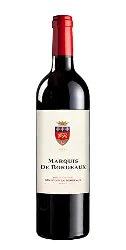MARQUIS DE BORDEAUX - Grand Vin de Bordeaux - Vin Rouge - 2021-13,5% Alcool - Bouteille 75 cl