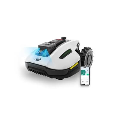 MAMMOTION YUKA Mini 500 Robot Tondeuse sans Fil Périphérique, NetRTK+Vision, Aucune Antenne RTK Requise, Recommandé 500 m², Pente à 50%, Cartographie Automatique, avec Module 4G