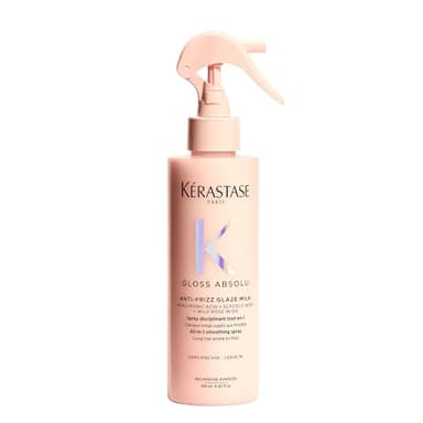 KÉRASTASE Gloss Absolu - Anti-Frizz Glaze Milk - Spray Disciplinant tout-en-1 - Acide Hyaluronique, Acide Glycolique & Rose Sauvage - Cheveux Longs & Sujets aux Frisottis - 190 ml