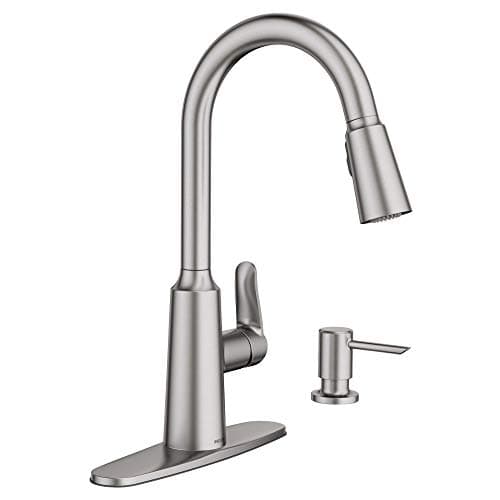 87028SRS Edwyn High Arc Pull Down Kitchen Faucet, Single Handle, Stainless Steel - Quantity 22