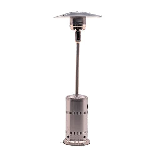 Kekai Poêle à Gaz pour Extérieur Acier Inoxydable 13 KW 81x221 cm Surface Chauffable 25 m² Couleur Gris