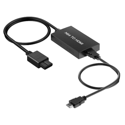 COMBLU Adaptateur convertisseur N64 vers HDMI, câble HDMI pour N64, Gamecube, SNES, accessoire de jeu