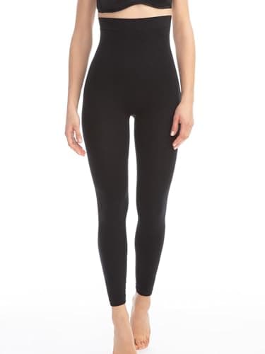 Farmacell 133 (Noir, L/XL) Legging Massant Anti-Cellulite Panty Femme Taille Haute