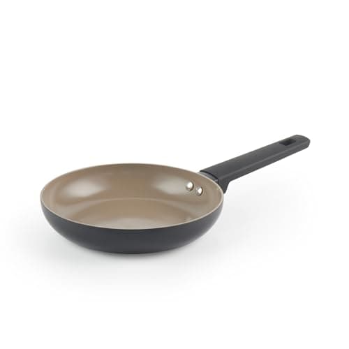 Salter BW12870EU7 Poêle à Frire en Céramique De 20cm – Antiadhésif Corps En Aluminium Recyclé, Sans PFOA Et PFAS, Convient à L'induction, Facile Nettoyer, Poignée Soft Touch, poêle omelette/œuf