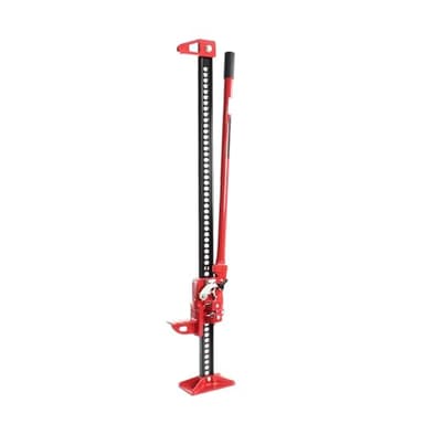 Wiltec Cric Farm Jack, Charge max. 3000 kg, Hauteur de levage 12,2-76 cm, Cric à crémaillère pour Dépannage Véhicule embourbé – Tout-terrain 4x4 ATV