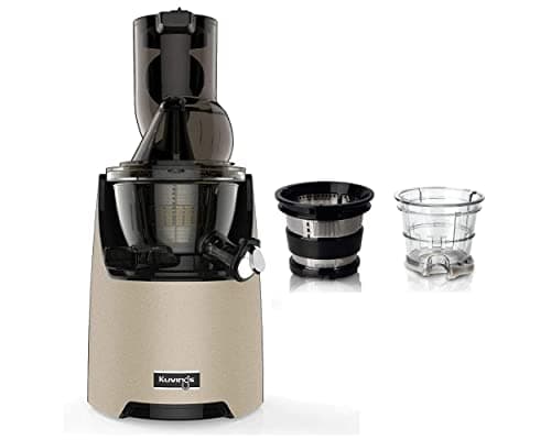 Pack extracteur Kuvings EVO820 Champagne + kit à sorbets et smoothies