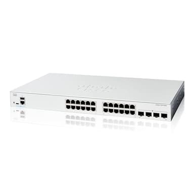 Cisco Commutateur Intelligent Cisco Catalyst 1200-24T-4G, 24 Ports GE, Ports SFP 4x1GE, Garantie limitée à Vie (C1200-24T-4G)