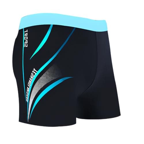 YNYCIPZ Slips de bain homme,Stripes Swim Boxers Boxers de Bain Homme,Taille L (40-80kg)