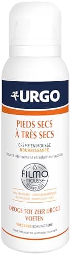 Urgo - Filmomousse Nourrissant 125 ML - Crème en mousse relipidante pour les pieds secs à très secs qui nourrit intensément et réduit les rugosités - Sans effet gras ni collant