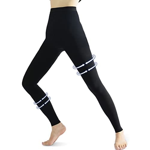 Beister Collant de Contention Femme & Homme Sans Pied Longues, 20-30mmhg Bas de Contention Classe 2 Médicale Soutien Graduel Chaussette de Contention, Pantalons serrés pour Les varices, l'œdème