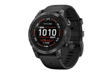 Garmin Epix Pro - Montre GPS Multisports connectée avec écran Amoled – Gray avec Bracelet Noir – Boîtier 47 mm