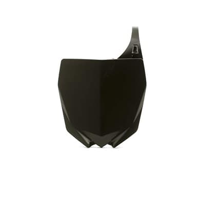 MES Cemoto Tableau de porte-numéro avant cross enduro en plastique pour Yamaha YZF 250 450 de 2010 à 2015 YZ 125 à partir de 2015 (Noir)