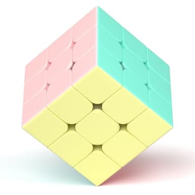 Vdealen Macaron Speed Cube Magique Cube de Vitesse, sans Autocollant Magic Cube pour Débutants et Utilisateurs Avancés, Cadeau pour Enfants Les Adolescents Adultes(3x3x3)