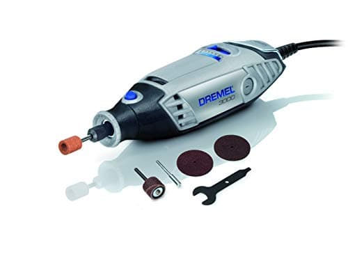 Dremel 3000 Outil Rotatif Multifonction 130W avec 5 Accessoires (UK Version - UK Prise) Vitesse 10000-33000 tr/min Noir