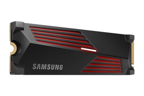 Samsung SSD Interne 990 PRO avec dissipateur, NVMe M.2 PCle 4.0, 2 To, Vitesse de lecture jusqu'à 7 450 Mo/s, Gestion Intelligente de la chaleur, MZ-V9P2T0CW