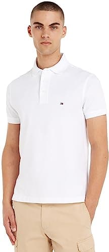 Tommy Hilfiger 1985 SLIM POLO S/S Polos Men's, White (White), L