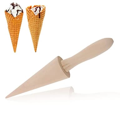 cone glace gaufre, cone cornet de glace,Rouleau Gaufre Cône en Bois, Rouleau de Gaufres Mouler, cornet de glace,Moule à Cône En Bois,Cône Forme Moule en Bois Moule de Cornets de Crème Glacée