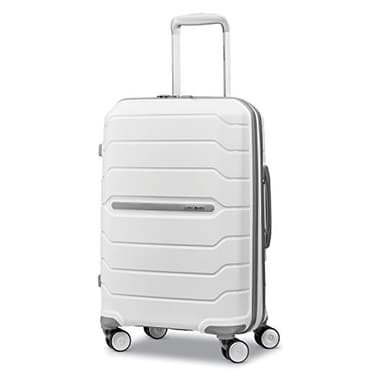 Samsonite Freesform Rigide Extensible avec roulettes Doubles pour Adulte Unisexe, Blanc, Carry-on 21-inch, Freeform Hardside Extensible avec roulettes Doubles rotatives