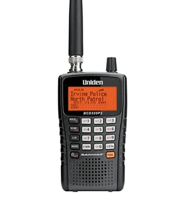 Uniden BCD325P2 TrunkTracker V Scanner 25 000 canaux dynamiquement alloués Technologie de Capture RF Appels rapprochés Scannage basé sur la localisation et Alerte météo S.A.M.E. Taille compacte